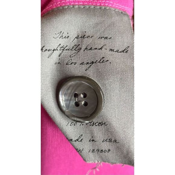 Raquel Allegra Explorer Blazer in Fuchsia NWT Size 1/Medium - Picture 9 of 9